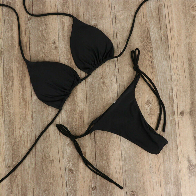 Bikini Femme – Halter à Nouer au Cou | Deux Pièces Élégant & Sexy