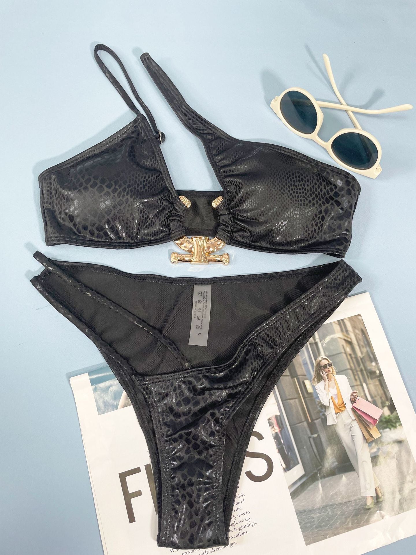 Bikini Femme Motif Serpent Sexy & Élégant pour l'Été !