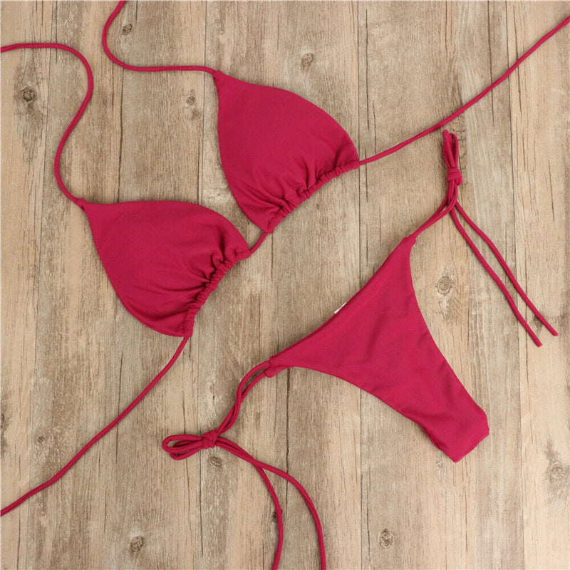 Bikini Femme – Halter à Nouer au Cou | Deux Pièces Élégant & Sexy