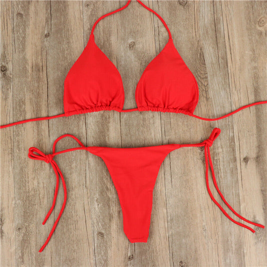Bikini Femme – Halter à Nouer au Cou | Deux Pièces Élégant & Sexy